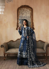 Jahanara By Zarposh Festive Embroidered Raw Silk 3 Piece Unstitched Suit ZP25JFV3 D-INARA